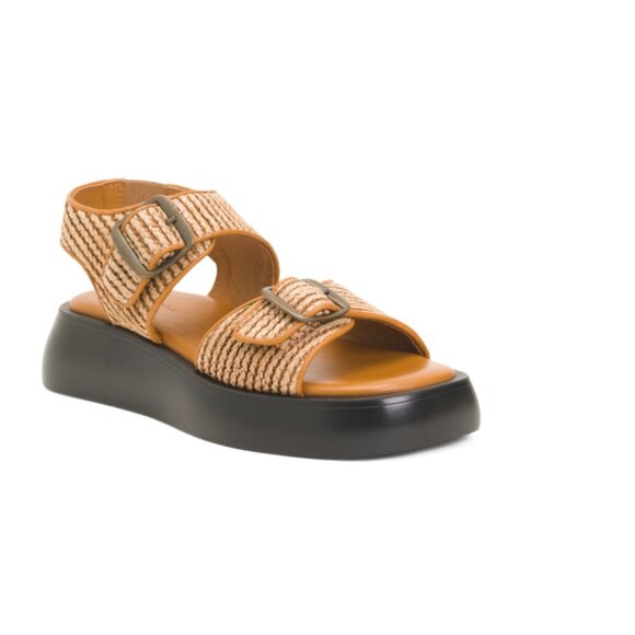 FREE PEOPLE natural Mandi Weave Sandals - Picture 1 of 2